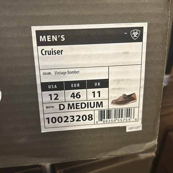 Ariat Men’s Cruiser Shoes Vintage Bomber - Picture 5 of 5